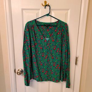 Long Tall Sally Patterned Blouse Size 12